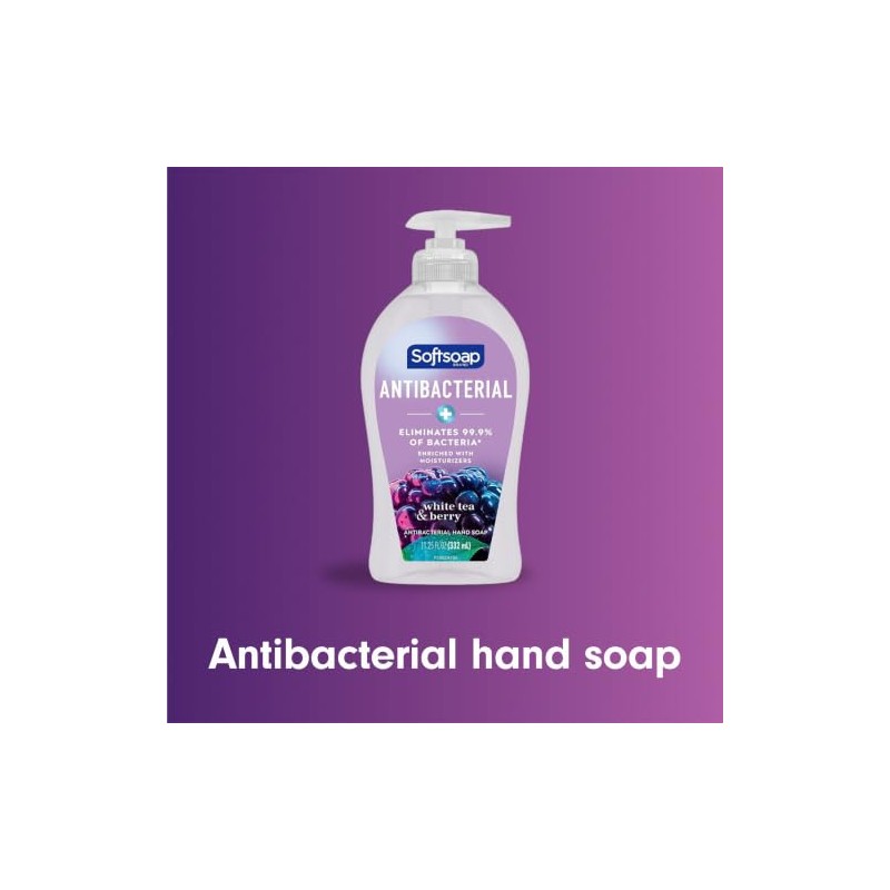 Softsoap Jabón de manos líquido antibacteriano, té blanco y fusión