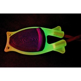 Block sharpener Glow in the dark-Outdoorsm - Plastic, Glow Blue grip