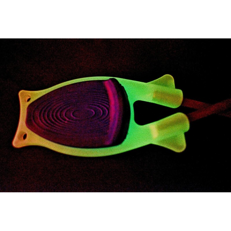 Block sharpener Glow in the dark-Outdoorsm - Plastic, Glow Blue