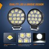 Nilight 2Pcs 4.5Inch LED Pods 42W 4200LM Round Flood Light