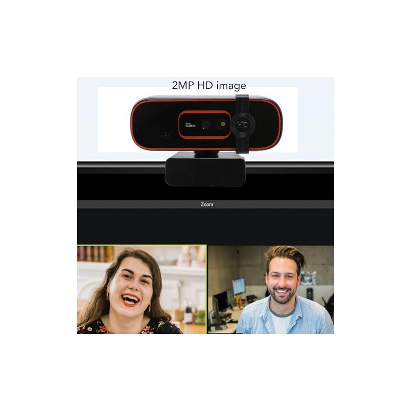 XUMIUZIY Webcam 1080P 30FPS con Hello, Webcam Reconocimiento Facial con