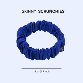 Basic Sense Satin Hair Set - 2 Non-Slip Headbands & 2 Elastic Scrunchies - School & Daily Use, Purple