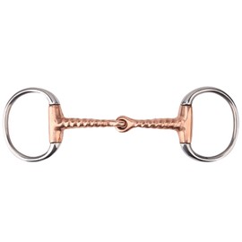 Snaffle de Caballo de Acero Inoxidable Snaffle de Acero Inoxidable, Boca de Caballo Copperamp Broca de Caballo para Broca de Caballo Herramienta,Acero Inoxidable Anillo en D Filete Horse bit