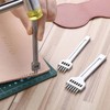YUENTOEN 3Pcs Round Hole Row Punch, 2/4/6 Prong Pricking Iron
