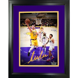 Framed Luka Doncic Debut Facsimile Laser Engraved Signature Auto 11"x14" Basketball Photo HOFSM Holo