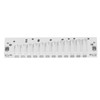 Harmonica Comb Part 12Hole Chromatic Scale Comb Frosted Silver Lightweight
