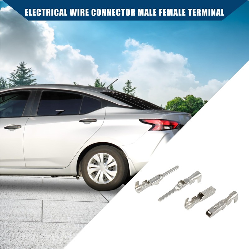 Hihaha Electrical Wire Connector Male Female Terminal/Inside for Car/Durable 1.5mm
