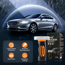 Car Oil Film Cleaner,Glass Emulsion Cleaner,Handle Oil Film Remover&Windshield Cleaner For Cars Window, Glass Emulsion, Crystal Clear View