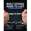 ChainsPro Rope Bracelet for Men, Waterproof Stainless Steel Chain Bracelet