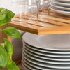 bremermann Corner Shelf, 3 Levels, Bamboo, Approx. 25 x 27