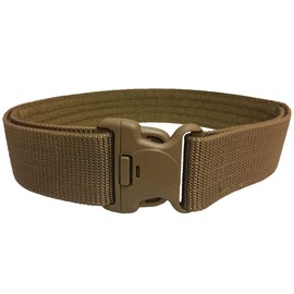 MILITARY STYLE SWAT BELT ROBUST NYLON SAND DESERT BEIGE QUICK RELEASE BUCKLE MENS UP TO 40" ADJUSTABLE WAIST SECURITY POLICE BELT HIKING