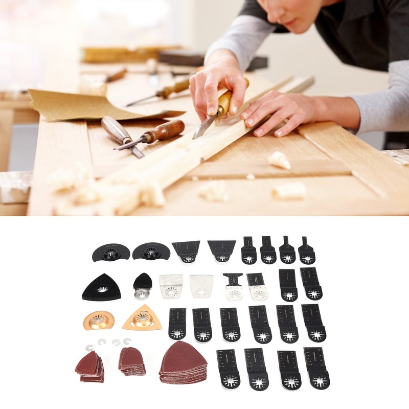 120 Pcs Oscillating Multitool Accessories Saw Blades Durable Quick Release