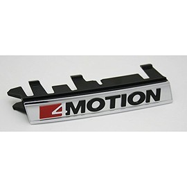 Volkswagen 7E0853948DMGM Lettering 4Motion Clip Mount Logo Grille Emblem Front