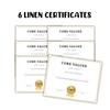 Core Values Awards Certificate 6pk 8.6x11” Linen Company Employee of