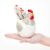 Bits and Pieces 4-Piece Ceramic Chicken Measuring Spoons Set with