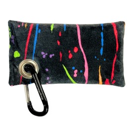 Disc Golf Chalk Bag | Attaches to Bag with a Carabiner | Better than Rosin & Sawdust Bags | Improve Your Grip for Consistency | Disc Golf Accessories for Men | Disc Grip Enhancer (Paint Streaks)