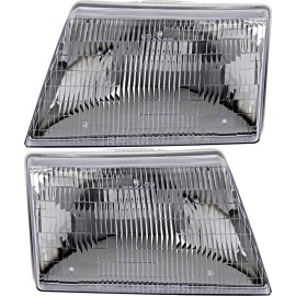 jpautowholesale For 1998-2000 Mazda B2300 B2500 B3000 B4000 Headlight Halogen Set Pair