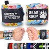 BEAR GRIP - Premium Heavy Duty Weight Lifting Wrist Wraps,