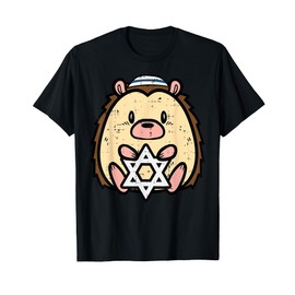 Hanukkah Hedgehog Chanukah Girls Boys Kids Toddler Women Men T-Shirt