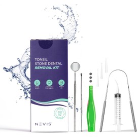 NEVIS Remove Tonsil Stones Quickly & Safely, 8 Professional Tools, Fight Bad Breath and Tonsillolith, NEVIS Tonsil Stone Removal Kit