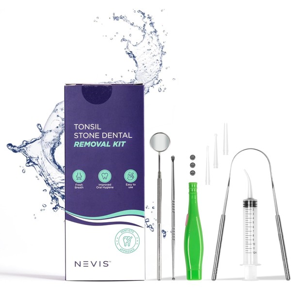 NEVIS Remove Tonsil Stones Quickly & Safely, 8 Professional Tools,