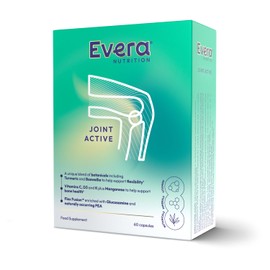 Evera Nutrition Joint Active, 60 Capsules | Supports Bone Health, Mobility & Flexibility | Joint Support Supplement | with Turmeric, Boswellia, Glucosamine + Essential Vitamins & Minerals