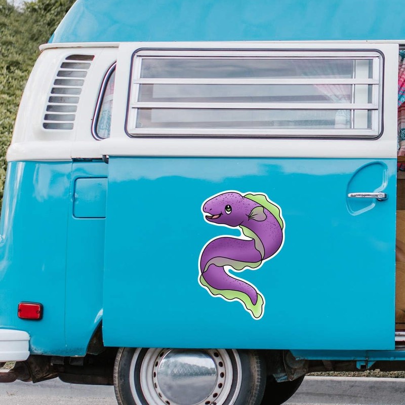 Extra Large 460mm 'Cute Moray EEL' Permanent Sticker Decal for