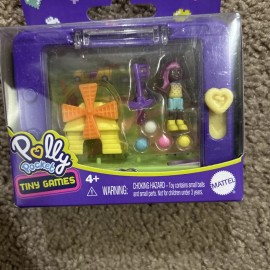 Mattel New, Sealed! Polly Pocket Tiny Games Series 2 Mini Set 3.5"x2.5" Mini Golf 2020