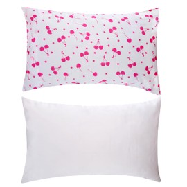 SMUG Satin Pillowcases 2 Pack | Luxury Satin Pillowcases | Silky, Cooling Covers for Frizz-Free Hair & Smooth Skin, Anti-Wrinkle with Envelope Closure for Women (Standard/Queen) | Starlit Cherry