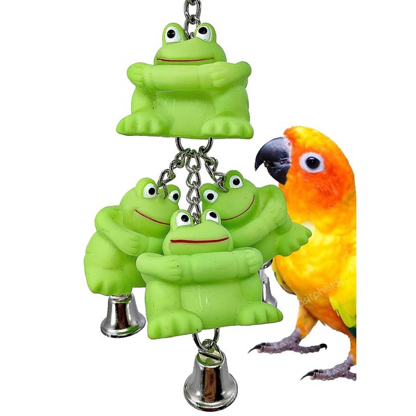 Bonka Bird Toys 3277 Triple Frog Ringer Bird Toy