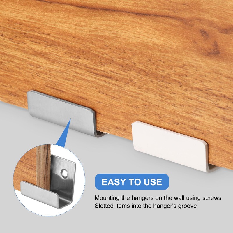 sourcing map 10 Pcs Stainless Steel Tile Hanger, Tile Display