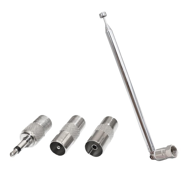 4 Pcs Radio Antenna FM Radio Aerial Metal Replacement Telescopic