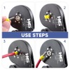 HKS Ferrule Crimping Tool AWG 30-5, Hexagonal Self-Adjusting Ratchet Crimper