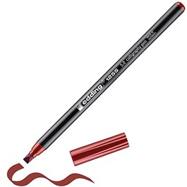 edding 1255 calligraphy pen - crimson lake - 1 pen - calligraphy nib 5 mm - fibre pen for paper, wood, terracotta, canvas - hand lettering, bullet journals, thank you cards, calligraphy books