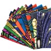 12pcs African Fabric 50x40cm Stripped Cut Cloth Craft DIY Handmade