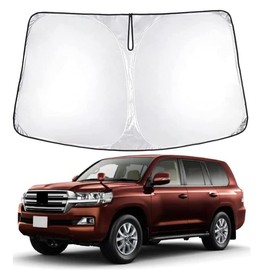 Toyota Land Cruiser 300 Series Exclusive Sunshade for Car Front 2021 - Current Toyota Land Cruiser 300 Windshield UV Protection Sun Shade for Sleeping in Car Light Insulation Foldable Rankle 300