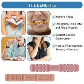 Sensory Chew Toys for Autistic Children, Pack of 5 Chew Teether Sticks, Oral Motor Chewy Tool for Autistic Chewers, ADHD, SPD, Oral Motor Stimulation or Special Needs