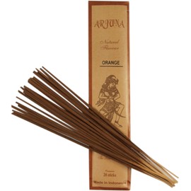 GURU SHOP Arjuna Incense Sticks, Balinese Incense Sticks, Orange, Brown, 26 x 6 x 0.5 cm, Incense Sticks from Bali
