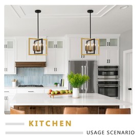 Small Black and Gold Chandelier,Chandeliers for Dining Room 6-Lights E12,Living Room Hanging Farmhouse Light Fixture Adjustable Height,Kitchen Island Light Fixtures for Foyer,Entryway,Bedroom