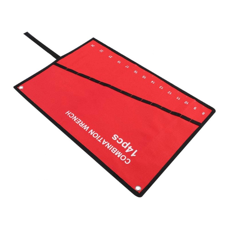 Tools Storage Bag, Multi-Pocket Wrench Roll Up Tools Bag Roll