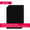 Magstick Set of 6 Polystyrene Panels Black I DIN A4