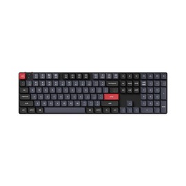 Keychron K5 Pro QMK/VIA Custom Wireless Mechanical Keyboard, Hot-Swappable Full Size Layout 108 Keys Programmable, Ultra-Slim RGB Low Profile Red Switch, Bluetooth/USB-C for Mac Windows Linux