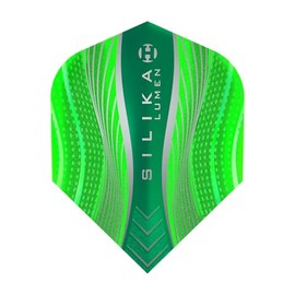Harrows Dart Flight Silika Lumen Dart Flight Set for Soft Darts and Steel Darts (Number 6, Green)
