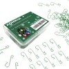 KOHMUI 120 Ball Hangers S-Hooks in Green, S Hooks Small