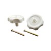 NBUNYOU Black 1-inch Long Shaft,2-1/4 Inch Diameter Plastic Windows Knobs,for