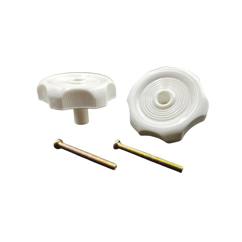 NBUNYOU Black 1-inch Long Shaft,2-1/4 Inch Diameter Plastic Windows Knobs,for
