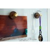CrweanWcee Magnetic Hook, Wall Hook, Strong Magnetic Hook, Wooden, Walnut,