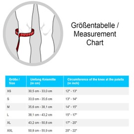 LP Support 706 Basic Kniebandage, Größe:XL, Farbe:schwarz