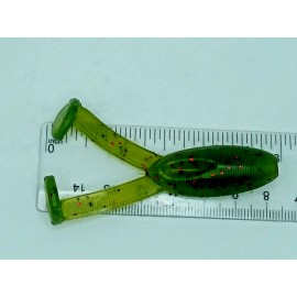 Staffs 999 Fishing Lure 4" CANEY CREEK CROAKER FROG Double Paddled Soft Plastic Fishing Lure for Bass