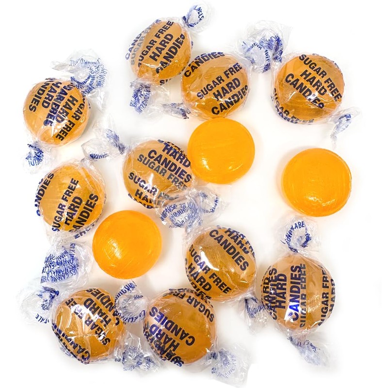 SweetGourmet Sugar-Free Butterscotch Buttons Hard Candy, 2 Pounds, Fat-Free, Gluten-Free,